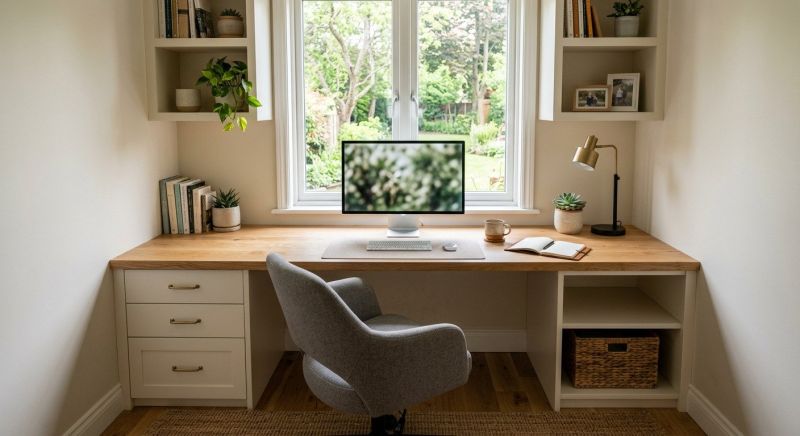 Built In Desk Installation in Alexandria, VA
