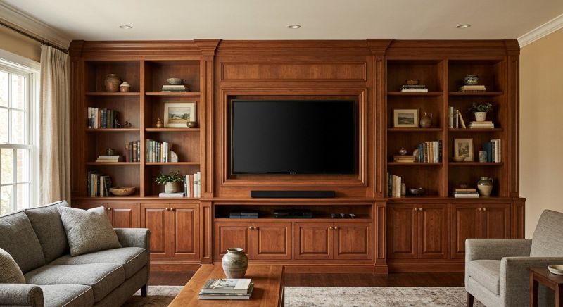 Built In Tv Cabinetry in Alexandria, VA