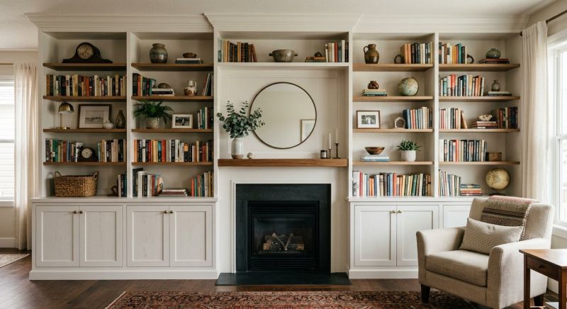 Fireplace Cabinet Installation in Alexandria, VA