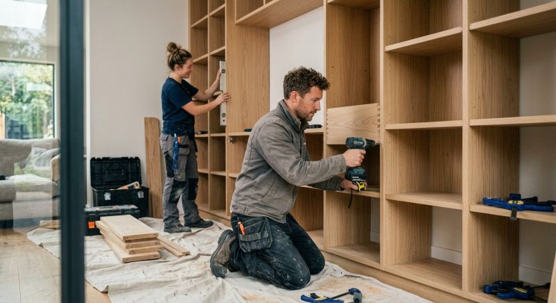 Mudroom Shelving Installation in Winston Salem, NC