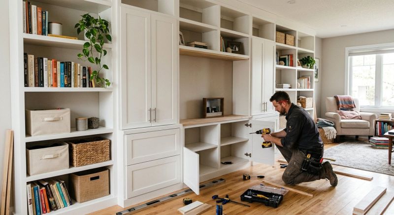 Mudroom Shelving Installation in Raleigh, NC